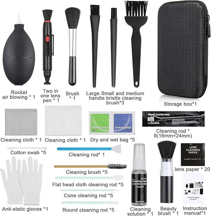 18-in-1 Professional Camera Cleaning Kit - Image 2