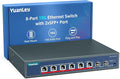 YuanLey 8-Port 10G Ethernet Switch, 6 x 10Gbps RJ45 Ports, 2X 10Gbe SFP+ Ports by YuanLey