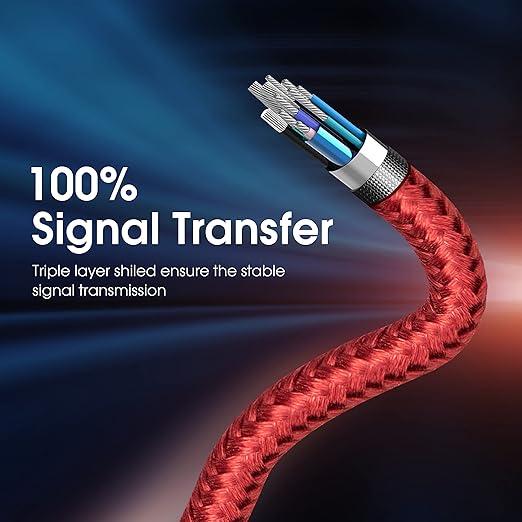 ROFICORD USB 3.0 Male to Male Cable, USB A to USB A High Speed Data Cord Compatible with Hard Disk Drive/Laptop Cooler/Set-top Box/DVD Player/TV/Camera and More (5 FT, Red)