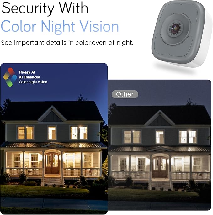 abetap 5MP 3K Window Camera with Enhanced Color Night Vision, Built-in Strong Magnetic Mount for Flexible Placement, No Subscription Needed, 24/7 Continuous Recording,Dual-Band 2.4G & 5Ghz WiFi