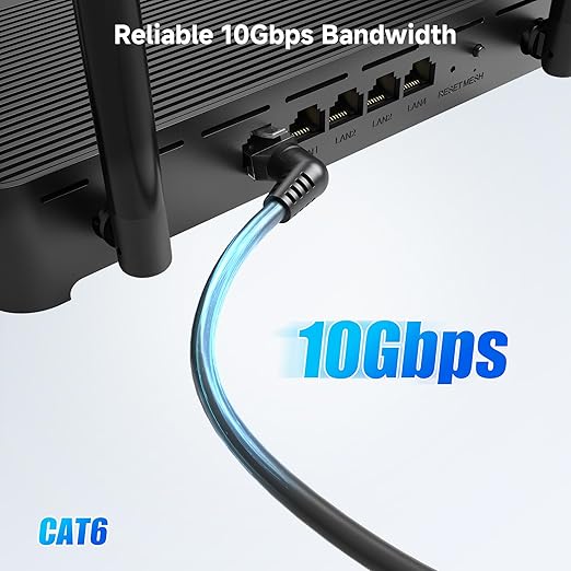Cable Matters 10Gbps Rotatable Cat 6 Ethernet Cable - 20ft - Image 2