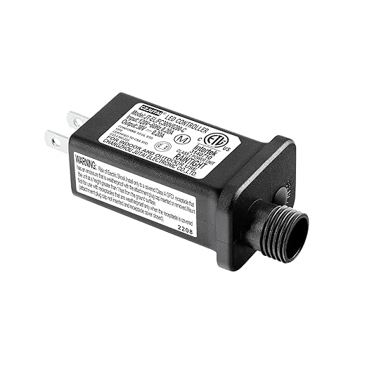 (30V6W 1PCS) Replacement LED Transformer Model JT-EL/FC300V0200-C Class 2 Power Supply IP44 LED Light Controller Low Voltage Transformer for Christmas String Light Inflatable Decorations