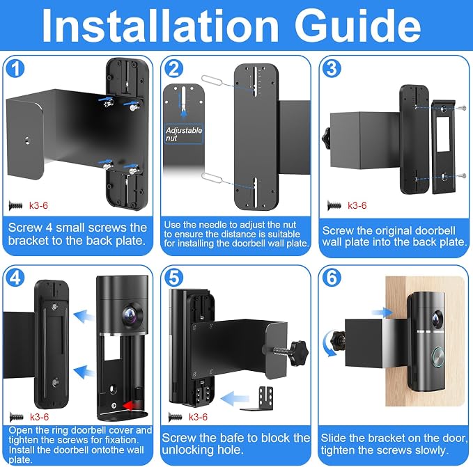 Anti-Theft Doorbell Mount Compatible - Image 6