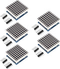 ACEIRMC 5PCS MAX7219 8x8 Dot Matrix LED Display Module 5V MCU Control MAX7219 88 LED Dot Matrix DIY Kit (B)