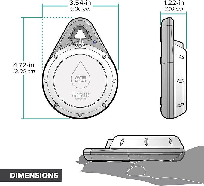 Leak Geek Spot Detection Wi-Fi Alert System with The Bridge Gateway and Water Leak Spot Detection Sensor