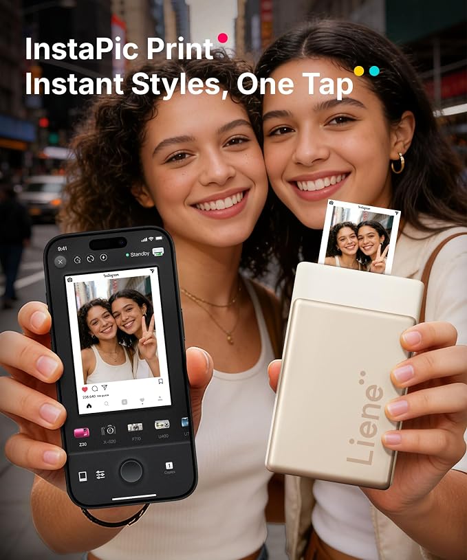 Liene Pearl N200 Pro Portable AI Photo Printer, Instant Mini Picture Printer - Image 5