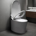 Smart Toilet for Bathroom, Modern Toilet with Heated Seat, Auto Off Seat Flushing, Foot Sensor, Night Light
