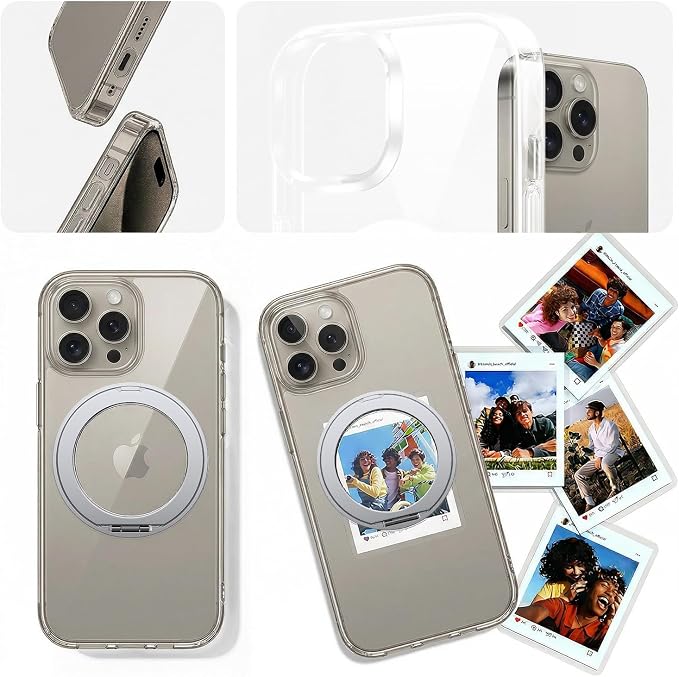 toushion 3 in 1 for iPhone 15 Pro Max Case Stand |Build in Kickstand, Screen - Image 7
