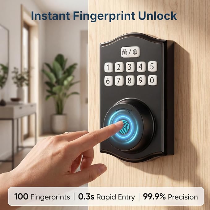 Built-in WiFi Smart Lock, Keyless Entry Door Lock - Image 4