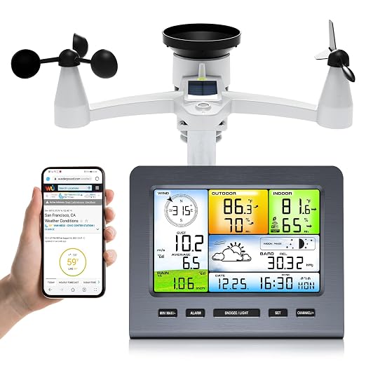 Urageuxy Wireless Weather Station Indoor Outdoor by Urageuxy