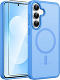 FNTCASE for Samsung Galaxy S25 FE Case: Magnetic Translucent Matte Military by FNTCASE