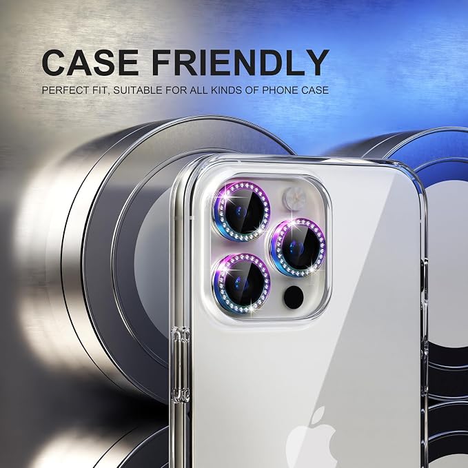 Choiche Compatible for iPhone 15 Pro/iPhone 15 Pro Max Camera Lens Protector - Image 4