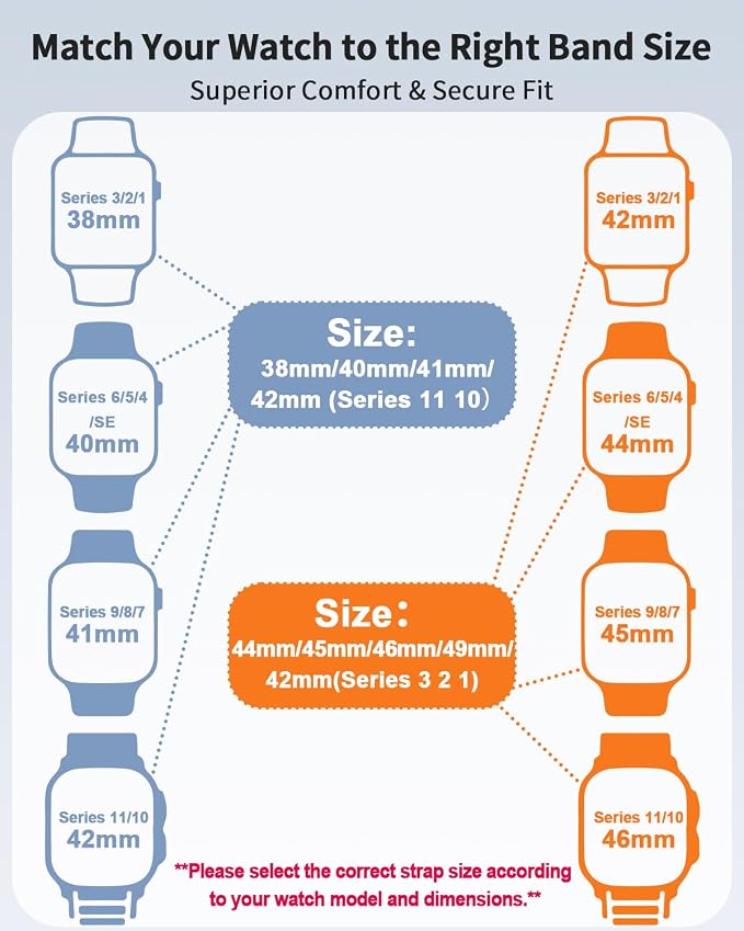 Stretchy Band Compatible with Apple Watch Bands 40mm 38mm 41mm 42mm 44mm 45mm - Image 10