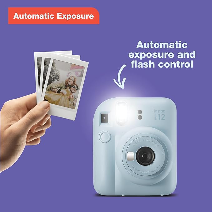 Fujifilm Instax Mini 12 Instant Film Camera, Clay White - Image 4