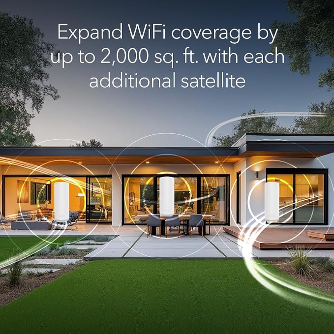 NETGEAR Orbi 370 Series Dual-Band WiFi 7 Mesh Network Add-on Satellite – Works - Image 3