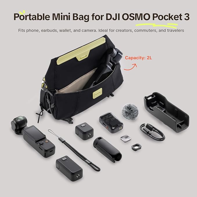 PGYTECH OneGo Pocket Sling for DJI Osmo Pocket 4/3/Xtra Muse/Insta360/Gopro - Image 6