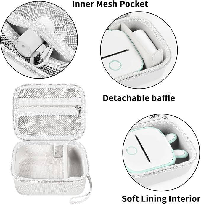 ANKHOH Label Maker Case for Memoking T02/ for Phomemo M02/ M02S/ M02 Pro/ Q30S/ - Image 3