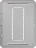 Legrand - OnQ 20 Inch Media Enclosure, Wifi Electrical Box, Cable Management Box for Distribution of Networking Service, Recessed Media Box Lets Signal Through, White, ENP2050-NA