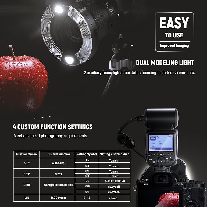 NEEWER RF1-S Marco Ring Flash Light Compatible - Image 7