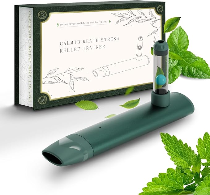 Portable Breath Balancer 3 Minutes of Quick Decompression and Sleep aid,Relieves Anxiety and Improves Focus,Sports Recovery Artifact & Corporate Health Gift & Family Mindfulness Gift (Green)