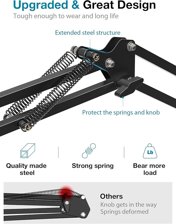InnoGear Webcam Stand, Boom Arm Mount Stand - Image 6