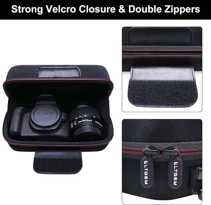 LTGEM Camera Case for Canon EOS Rebel T7 / R50 / R100 / R50 V / T6 / R8 / R10 / - Image 6