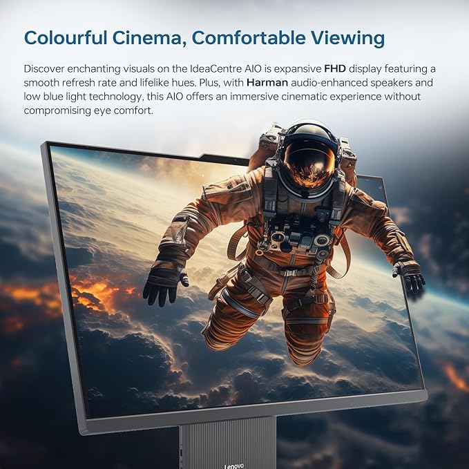 Lenovo IdeaCentre Business Computer All-in-One PC, 27" FHD 100Hz Display, Intel Core i7-13620H, 64GB DDR5, 2TB SSD, Wi-Fi 6, Windows 11 Pro with AI & Microsoft Copilot, Wireless KB & M, Grey
