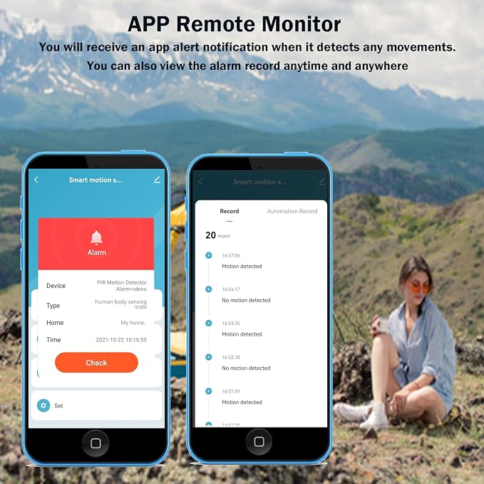 Wi-Fi Motion Sensor: Smart Motion Detector PIR Infrared Motion Sensor - Image 2
