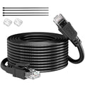 Cat 6 Outdoor Ethernet Cable 45 ft, 24AWG 10Gbps High Speed Cat6 Ethernet Cable by EthernetCable
