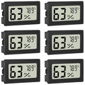 Humidity Meter Indoor Thermometer 6-Pack Mini Digital Thermometer Hygrometer by Unknown