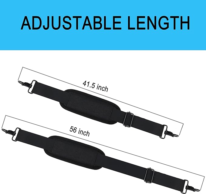 Askuko Shoulder Strap 56 Inch, Universal Adjustable Shoulder Belt Replacement - Image 6