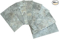 AULIGET 100-Piece Faux Stone Peel and Stick Backsplash Wall Tiles, 3" x 6" Grey & Brown Slate PVC Stick on Tile for Backsplash Kitchen, Bathroom, Laundry Room, Camper, Fireplace