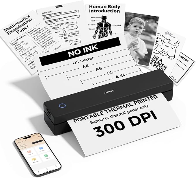 HPRT Inkless Portable Printer Wireless by HPRT