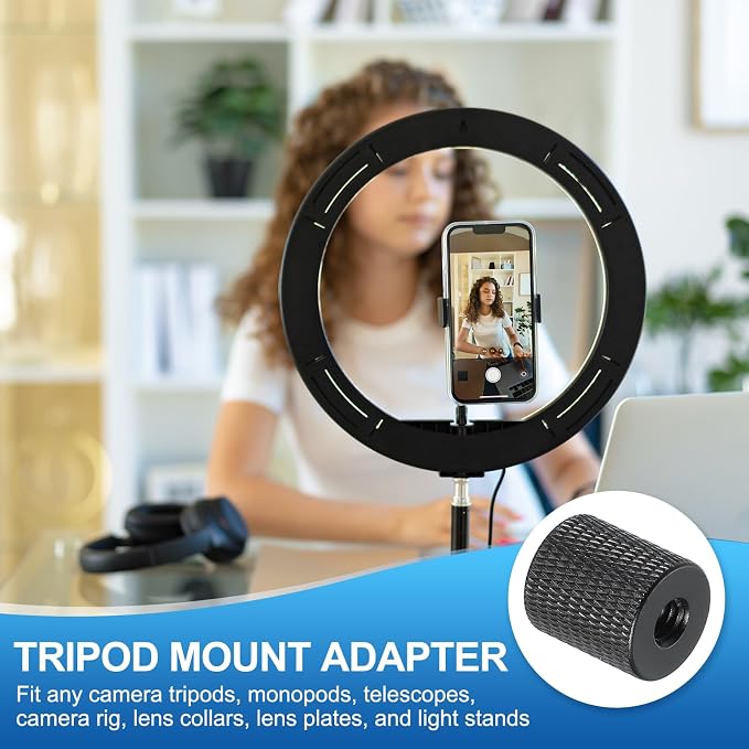 PATIKIL Tripod Screw Adapter 1/4" Female to M6 Male, 18 mm - Image 4