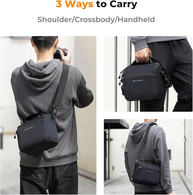 K&F CONCEPT Camera Sling Bag Small Crossbody Camera Case DSLR/SLR/Cute Compact - Image 5