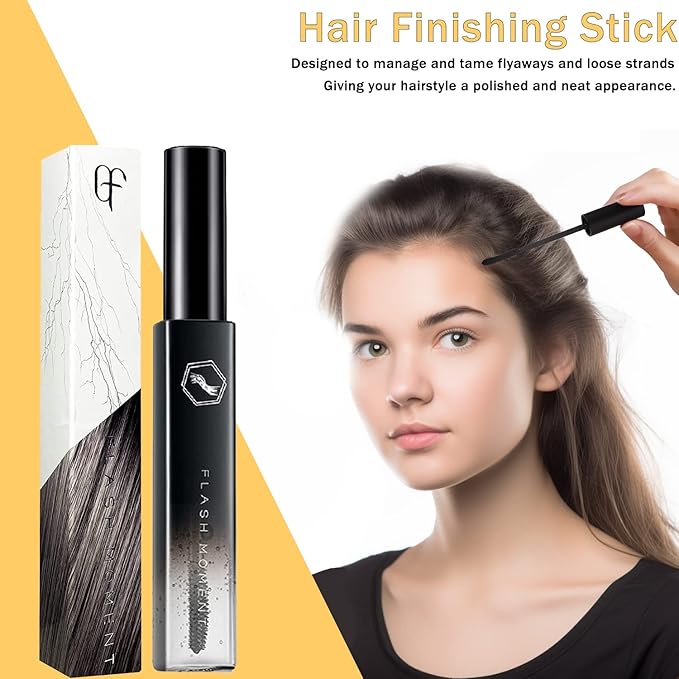 SPRINGSUGAR 5 Pcs Hair Wax Stick for Flyaways Edge Control Slick - Styling Tools Includes , Finishing , Comb, Gel for Fly Away for Women