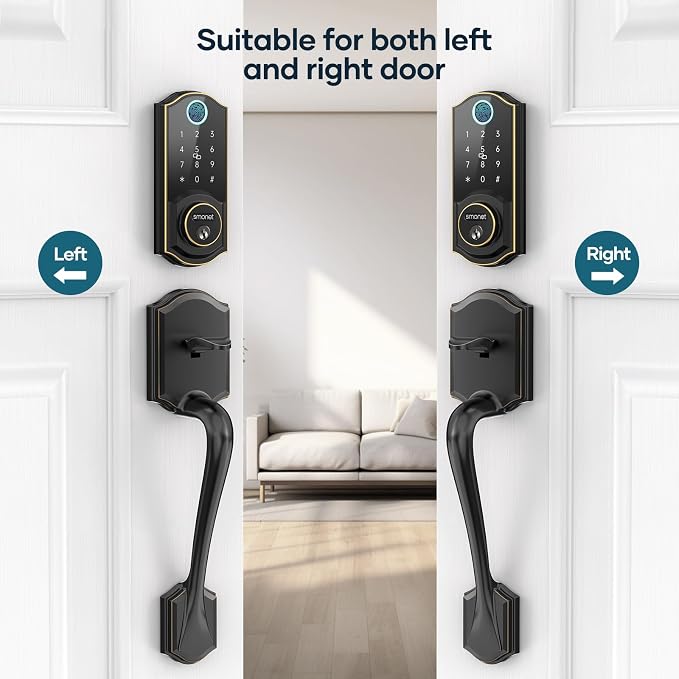 SMONET Front Door Lock Set Keyless Entry, Smart Door Lock - Image 2