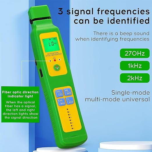 5-in-1 with RJ45 OPM LED Lighting A-507 Live Fiber Optic identifier with OFI Single Mode/Multi Mode Fiber Optic Cable identifier Detector FTTH Tool
