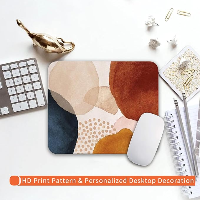 Armanza Square Mouse Pad Abstract Marble 2,Personalized Premium-Textured Custom Mouse Mat Design,Washable Mousepad Cloth,Non-Slip Rubber Base Computer Mouse Pads for Wireless Mouse