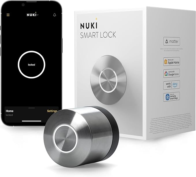 Nuki Smart Lock Keyless Entry WiFi Electronic Deadbolt by Home