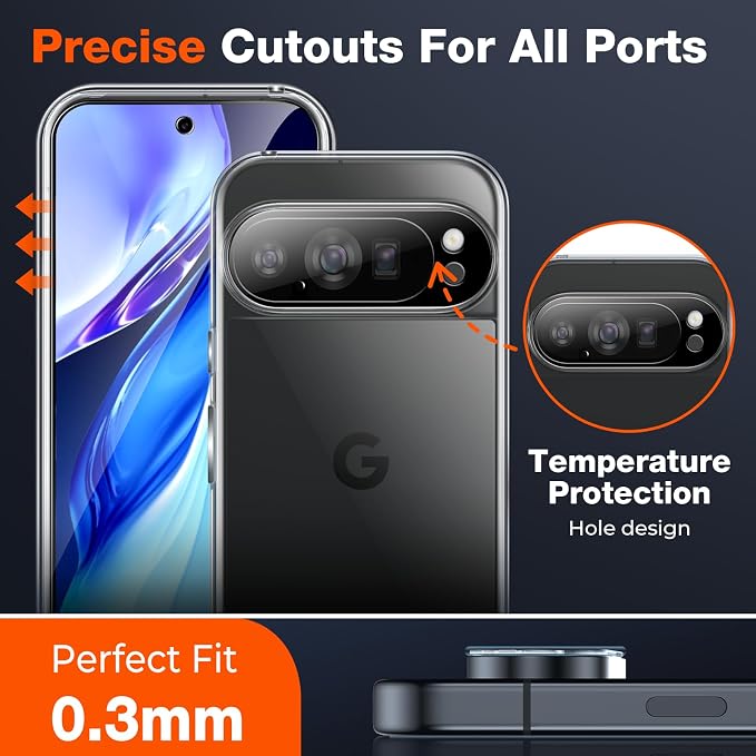 LK 2 Pack for Google Pixel 10 Pro Screen Protector, 2 Pack Camera Lens Protector - Image 7