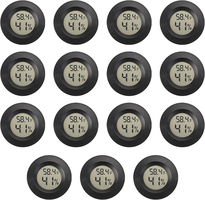 Mini Hygrometer Digital Thermometer Humidity Meter 15 Pack Hygrometer by SerundoAuto