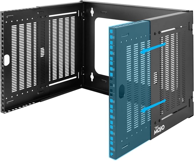 Tecmojo 8U Wall Mount Network Rack, Fits Shallow IT Equipments, 110 lbs Capacity by Tecmojo
