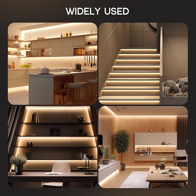 VOEWT LED Strip Lights Daylight White 6000K,98.4ft 110-120V Neon Rope Lights,Flexible Silicone Outdoor Waterproof Neon Strip Lights for Bedroom,Mirror,Kitchen Cabinet, Living Room,Halloween Decor