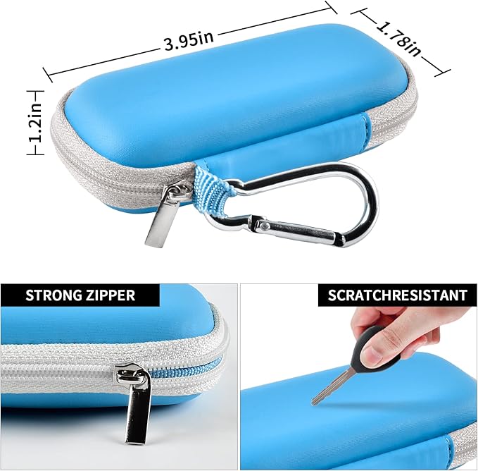 Heart Monitor Case Compatible with AliveCor Kardia Mobile ECG/for KardiaMobile 6L for Apple and Android Device - CASE ONLY (Blue)