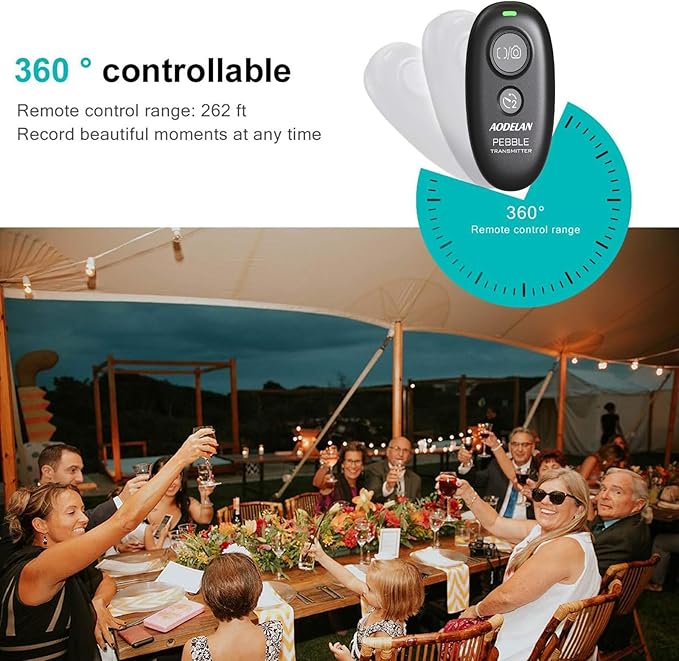 AODELAN Wireless Camera Shutter Release Remote Control for Panasonic Lumix DMC-G7, S5II,S5IIX,G85, GH4,GH5, GH5M, GH5L,GH5 II,GH6, G9, G9L, G9M,FZ300,FZ1000,FZ2000,Replaces DMW-RSL1