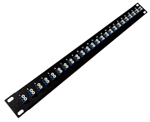 Ultra Spec Cables 24 Port LC Fiber Patch Panel Singlemode 19" by UltraSpecCables