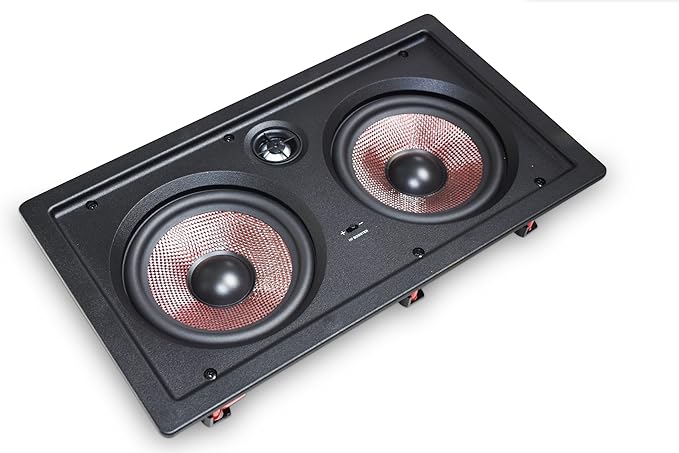 Soundavo IW-680CF Multi-Purpose Dual 6.5” 2-Way in-Wall LCR Speaker (Each)