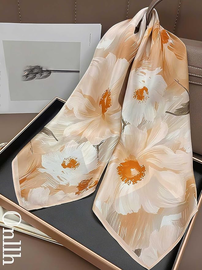 Silky Scarf for Women Lightweight Satin Bandanas Neck Hair Wrap For Sleeping - Image 5