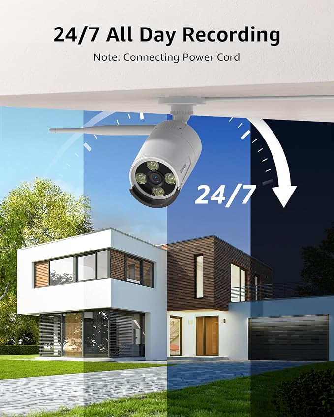 ANNKE 2-Pack Indoor/Outdoor 5MP Bullet Wireless Security Camera - Image 3